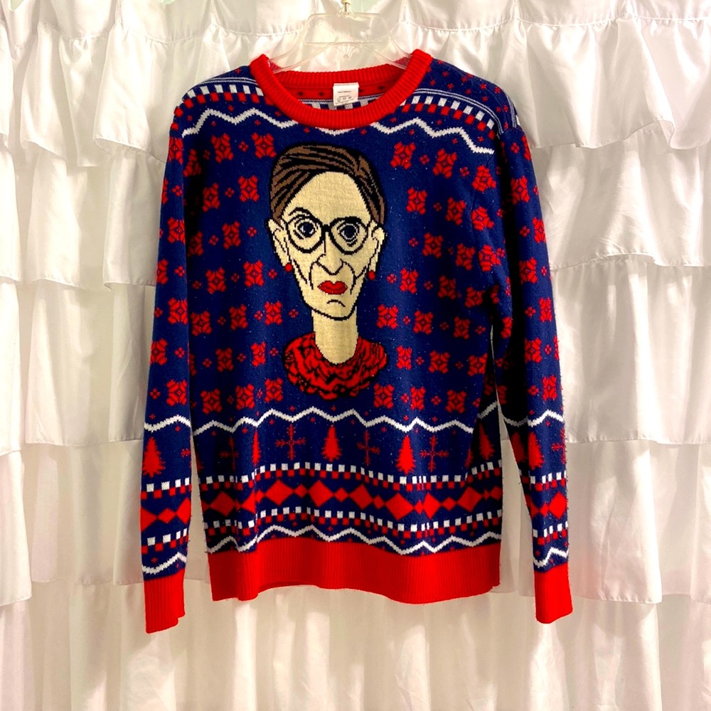 Notorious RBG holiday sweater! Size Small